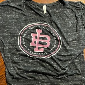 NEW! Never worn! Ladyboss Long Sleeve Marble Shirt. Size small
